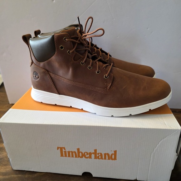 Men's  Timberland Killington Sneaker Boot Mid Lace Full‎ Grain Rust Size 13 M - Picture 1 of 8